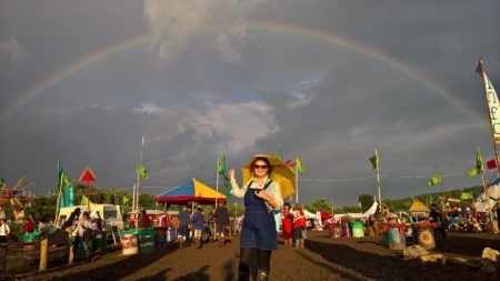 Rainbow at Glastonbury